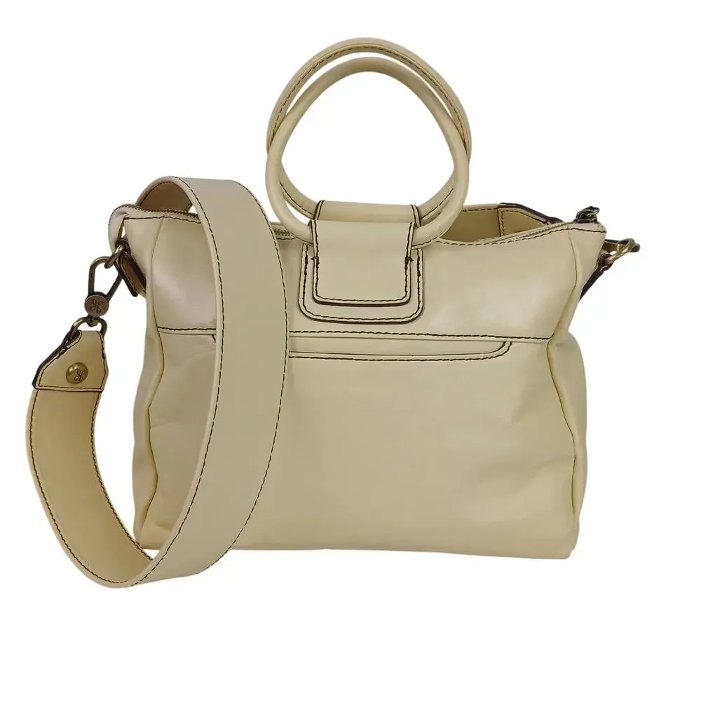 HOBO Vintage Hide Collection Sheila Premium Leather Satchel Bag Butter Yellow